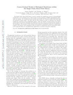 Coarse-Grained Models of Biological Membranes within the Single