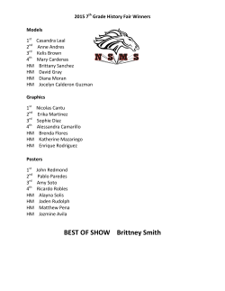 BEST OF SHOW Brittney Smith