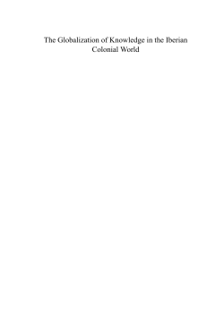 The Globalization of Knowledge in the Iberian Colonial World