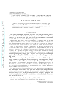 arXiv:math/9210217v1 [math.DS] 1 Oct 1992