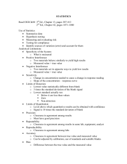 Statistics Handout