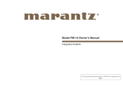 PM-10 User Manual