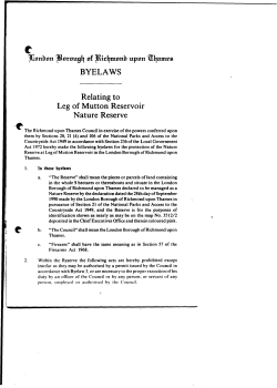 Leg of Mutton Reservoir Nature Reserve, 1992