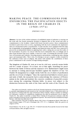 making peace: the commissions for enforcing the