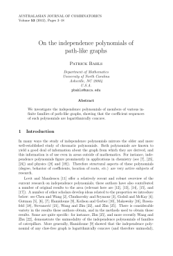 On the independence polynomials of path