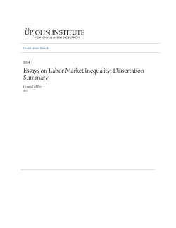 Essays on Labor Market Inequality: Dissertation
