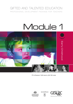 Module 1 - Department of Education and Training