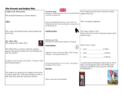 The French and Indian War