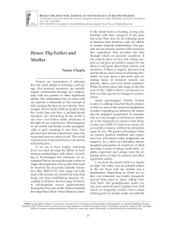 Honor Thy Father and Mother