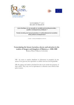 Conscripting the breast: lactation, slavery and salvation in the