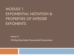 Module 3 Rational Numbers