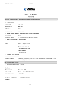 acetone solvent sds