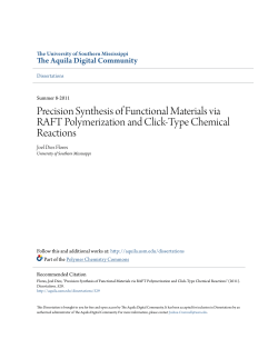 Precision Synthesis of Functional Materials via RAFT Polymerization