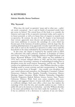 k: keywords - home roma tre