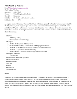 The Wealth of Nations - English Composition | jankollitz.com