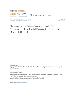 Planning for the Private Interest: Land Use