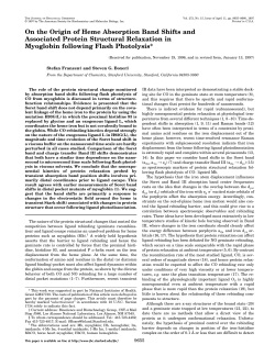 On the Origin of Heme Absorption Band Shifts and Associated Protein