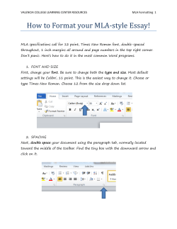 MLA Format with Illustrations - PDF
