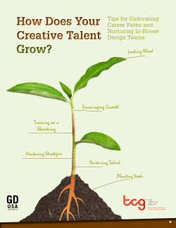 How Does Your Creative Talent Grow?