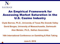 Measuring Market Saturation in the US Casino Industry