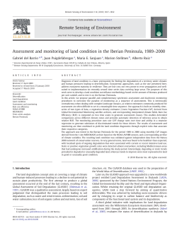 Assessment and monitoring of land condition in the Iberian