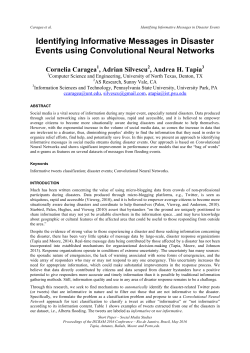 Identifying Informative Messages in Disaster Events using