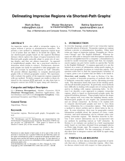 Delineating Imprecise Regions via Shortest-Path