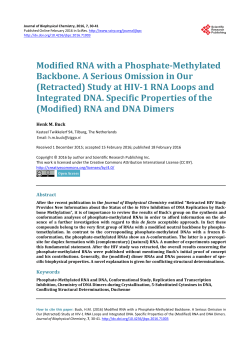Modified RNA with a Phosphate-Methylated Backbone. A Serious