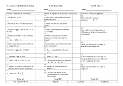 Level 5-6 - St Joseph, Pontefract