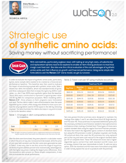 Strategic use of synthetic amino acids