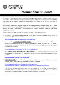 International Students Guide 2018 entry