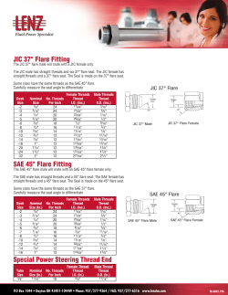 JIC 37&deg; Flare Fitting