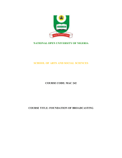 MAC242 - National Open University of Nigeria