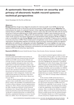 A systematic literature review on Security and Privacy