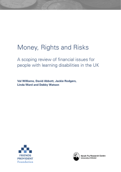 Money, Rights and Risks