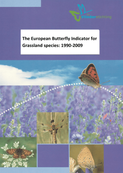 the European Grassland Butterfly Indicator