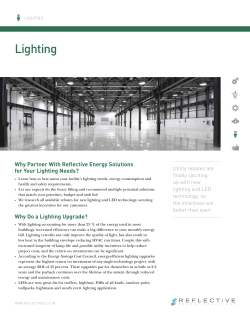 average ROI For energy efficient lighting upgrades