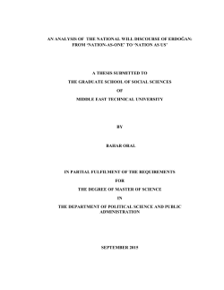an analysis of the national will discourse of erdoğan