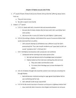 Job Chapters 15 thru 18