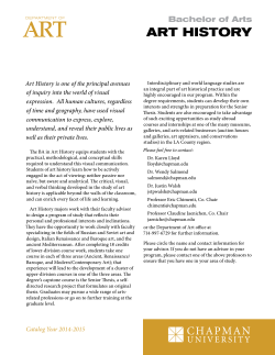 art history - Chapman University