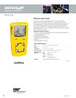 (1&ndash;4) Detector - Honeywell Analytics