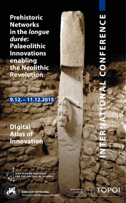 interna tional c onference - Max Planck Institute for the History of