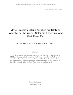 More Electron Cloud Studies for KEKB: Long
