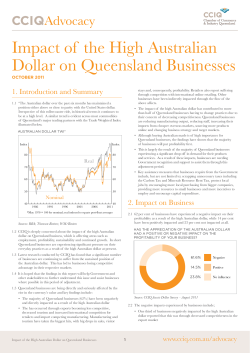Impact of the High Australian Dollar on Queensland