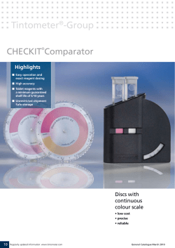 Lovibond&reg; CHECKIT&reg; Comparator