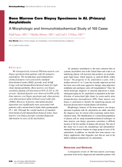 Bone Marrow Core Biopsy Specimens in AL (Primary)