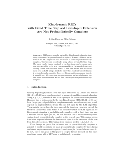 Kinodynamic RRTs with Fixed Time Step and Best