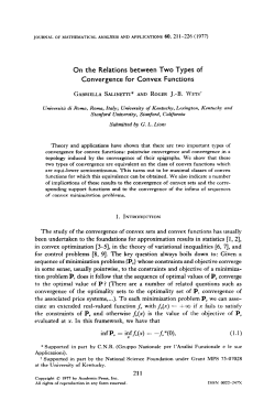 On the Relations between Two Types of Convergence for Convex
