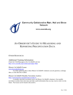 Community Collaborative Rain, Hail and Snow Network