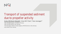 Transport of suspended sediment due to propeller activity